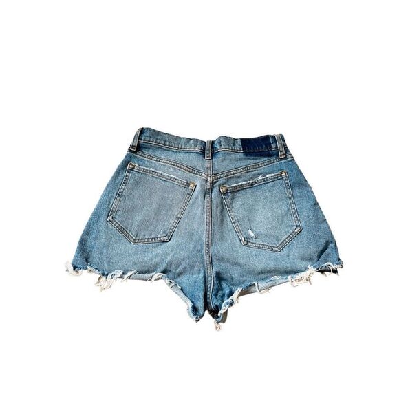 Abercrombie High Rise Cut Off Shorts Size 27 Distressed - Picture 2 of 9
